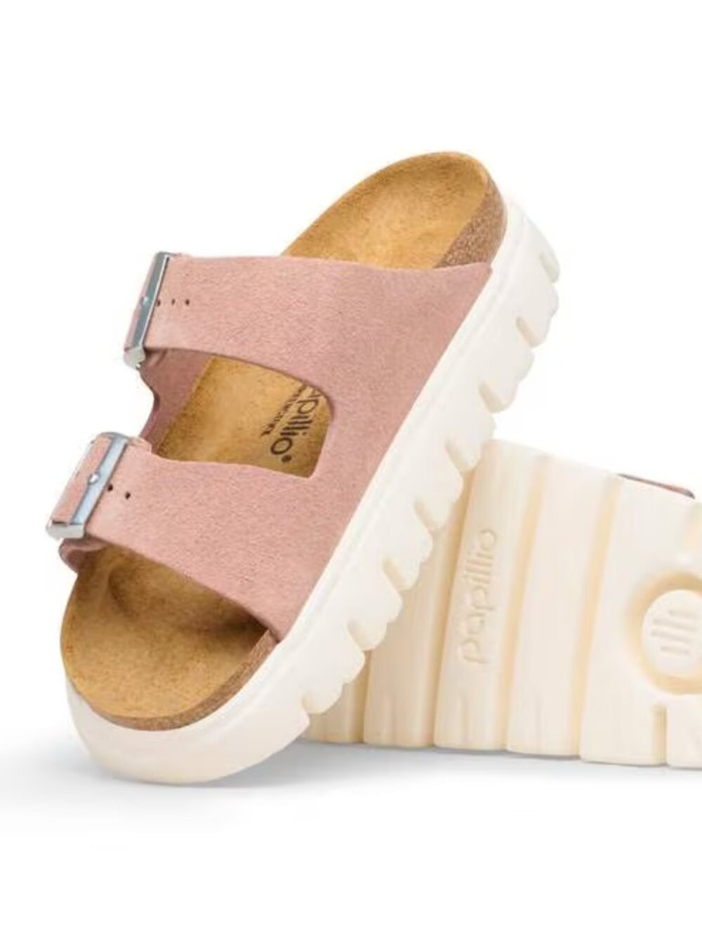 NEW Birkenstock Arizona Chunky PInk Clay Sandals 40 Womens 9 to 9.5